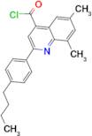 2-(4-butylphenyl)-6,8-dimethylquinoline-4-carbonyl chloride