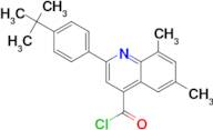 2-(4-tert-butylphenyl)-6,8-dimethylquinoline-4-carbonyl chloride
