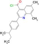 2-(4-sec-butylphenyl)-6,8-dimethylquinoline-4-carbonyl chloride