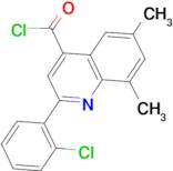 2-(2-chlorophenyl)-6,8-dimethylquinoline-4-carbonyl chloride