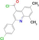 2-(4-chlorophenyl)-6,8-dimethylquinoline-4-carbonyl chloride