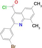 2-(3-bromophenyl)-6,8-dimethylquinoline-4-carbonyl chloride