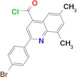 2-(4-bromophenyl)-6,8-dimethylquinoline-4-carbonyl chloride