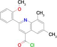 2-(2-methoxyphenyl)-6,8-dimethylquinoline-4-carbonyl chloride