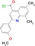 2-(3-methoxyphenyl)-6,8-dimethylquinoline-4-carbonyl chloride