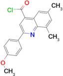 2-(4-methoxyphenyl)-6,8-dimethylquinoline-4-carbonyl chloride