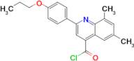 6,8-dimethyl-2-(4-propoxyphenyl)quinoline-4-carbonyl chloride