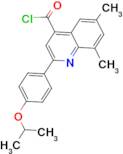 2-(4-isopropoxyphenyl)-6,8-dimethylquinoline-4-carbonyl chloride