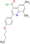 2-(4-butoxyphenyl)-6,8-dimethylquinoline-4-carbonyl chloride