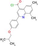 2-(4-isobutoxyphenyl)-6,8-dimethylquinoline-4-carbonyl chloride