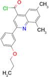 6,8-dimethyl-2-(3-propoxyphenyl)quinoline-4-carbonyl chloride