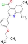 2-(3-isobutoxyphenyl)-6,8-dimethylquinoline-4-carbonyl chloride
