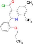 6,8-dimethyl-2-(2-propoxyphenyl)quinoline-4-carbonyl chloride