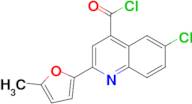 6-chloro-2-(5-methyl-2-furyl)quinoline-4-carbonyl chloride