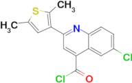 6-chloro-2-(2,5-dimethyl-3-thienyl)quinoline-4-carbonyl chloride