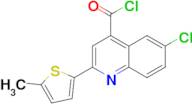 6-chloro-2-(5-methyl-2-thienyl)quinoline-4-carbonyl chloride