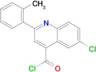 6-chloro-2-(2-methylphenyl)quinoline-4-carbonyl chloride