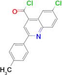 6-chloro-2-(4-methylphenyl)quinoline-4-carbonyl chloride