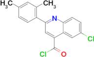 6-chloro-2-(2,4-dimethylphenyl)quinoline-4-carbonyl chloride