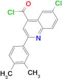 6-chloro-2-(3,4-dimethylphenyl)quinoline-4-carbonyl chloride