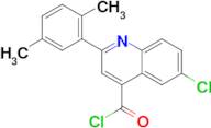 6-chloro-2-(2,5-dimethylphenyl)quinoline-4-carbonyl chloride