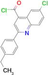 6-chloro-2-(4-ethylphenyl)quinoline-4-carbonyl chloride