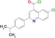 6-chloro-2-(4-isopropylphenyl)quinoline-4-carbonyl chloride