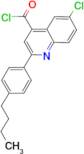 2-(4-butylphenyl)-6-chloroquinoline-4-carbonyl chloride