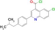 6-chloro-2-(4-isobutylphenyl)quinoline-4-carbonyl chloride