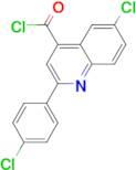 6-chloro-2-(4-chlorophenyl)quinoline-4-carbonyl chloride