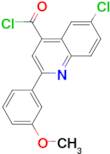 6-chloro-2-(3-methoxyphenyl)quinoline-4-carbonyl chloride