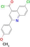6-chloro-2-(4-methoxyphenyl)quinoline-4-carbonyl chloride