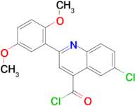 6-chloro-2-(2,5-dimethoxyphenyl)quinoline-4-carbonyl chloride