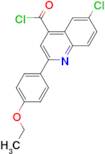 6-chloro-2-(4-ethoxyphenyl)quinoline-4-carbonyl chloride