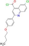 2-(4-butoxyphenyl)-6-chloroquinoline-4-carbonyl chloride