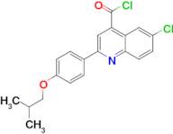 6-chloro-2-(4-isobutoxyphenyl)quinoline-4-carbonyl chloride