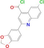2-(1,3-benzodioxol-5-yl)-6-chloroquinoline-4-carbonyl chloride
