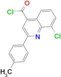 8-chloro-2-(4-methylphenyl)quinoline-4-carbonyl chloride