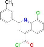 8-chloro-2-(3-methylphenyl)quinoline-4-carbonyl chloride