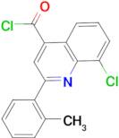 8-chloro-2-(2-methylphenyl)quinoline-4-carbonyl chloride