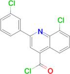 8-chloro-2-(3-chlorophenyl)quinoline-4-carbonyl chloride