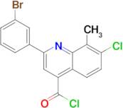 2-(3-bromophenyl)-7-chloro-8-methylquinoline-4-carbonyl chloride