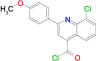 8-chloro-2-(4-methoxyphenyl)quinoline-4-carbonyl chloride