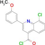 8-chloro-2-(3-methoxyphenyl)quinoline-4-carbonyl chloride