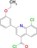 8-chloro-2-(3-ethoxyphenyl)quinoline-4-carbonyl chloride