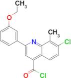 7-chloro-2-(3-ethoxyphenyl)-8-methylquinoline-4-carbonyl chloride