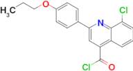 8-chloro-2-(4-propoxyphenyl)quinoline-4-carbonyl chloride