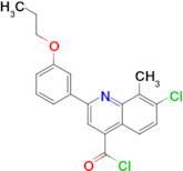 7-chloro-8-methyl-2-(3-propoxyphenyl)quinoline-4-carbonyl chloride