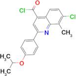 7-chloro-2-(4-isopropoxyphenyl)-8-methylquinoline-4-carbonyl chloride