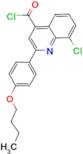 2-(4-butoxyphenyl)-8-chloroquinoline-4-carbonyl chloride